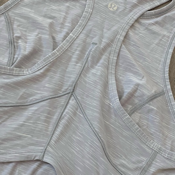 🤍Lululemon Power Thru Tank - Heathered Rhino Grey - Size US 8 🤍 - Picture 4 of 9